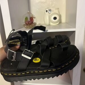 Black Doc Marten Sandals brand new never worn